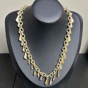 Lia Sophia Gold Textured Necklace